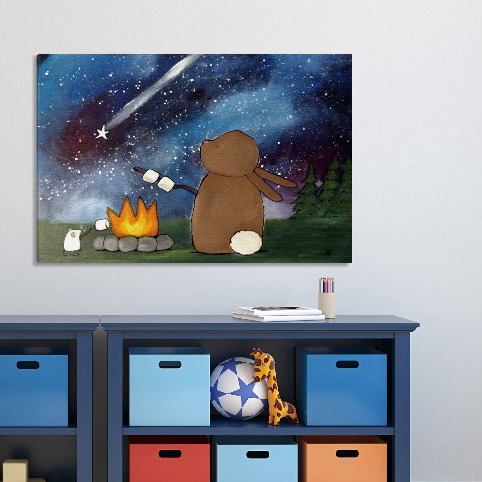 Marmont Hill "Campfire" by Andrea Doss Painting Print on Wrapped Canvas