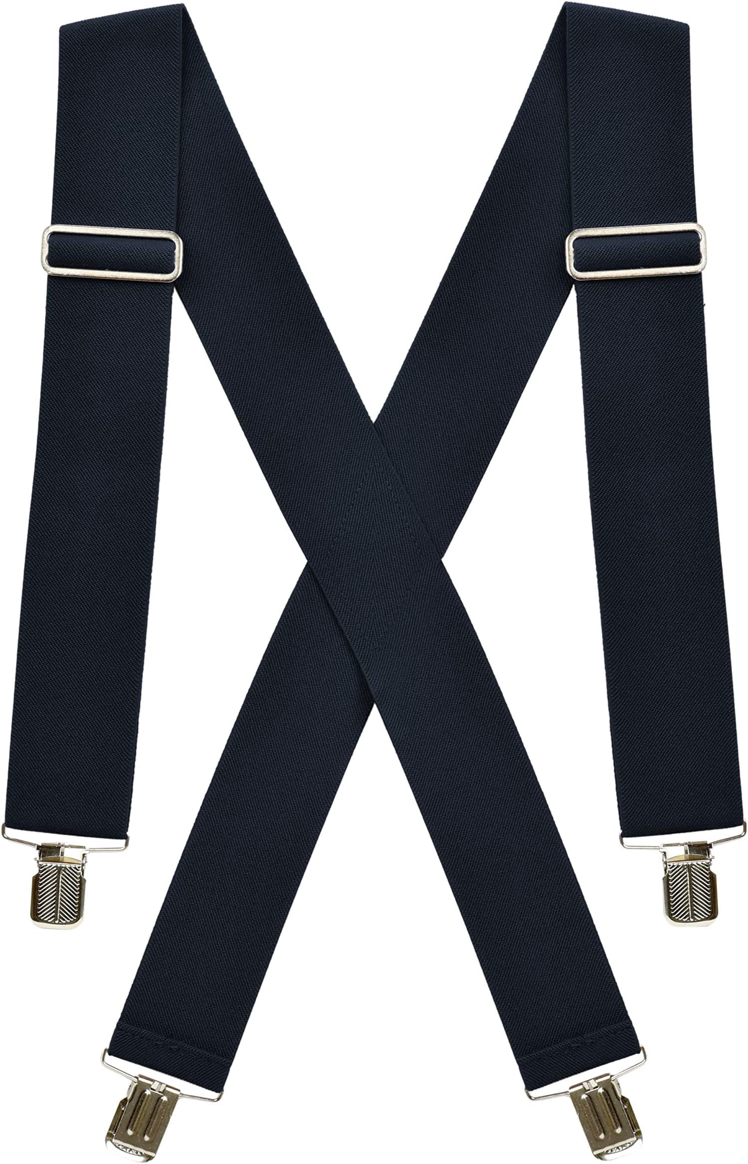 Hold’em Suspenders for Men Heavy Duty for Big and Tall Adult - Navy