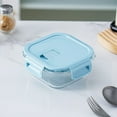 thumbnail image 6 of Glass Bento Lunch Container | Microwave Safe Food Storage Box | Thermal Shock Resistant | Bento Style Meal Prep Organizer | Dishwasher Safe | Fresh-Keeping | Durable Portable Design, 6 of 6