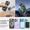 thumbnail image 3 of Magnetic Clear for iPhone 15 Pro Max Case Compatible with Magsafe [Non-Yellowing] Slim Transparent Soft TPU for Women Men Protective Phone Cases Cover for iPhone 15 Pro Max Clear, 3 of 12