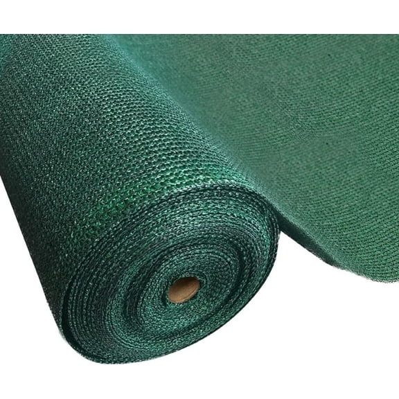 Farm Plastic Supply Green Shade Cloth 18' x 40' Woven Green Fence Screen, 75% Light Block