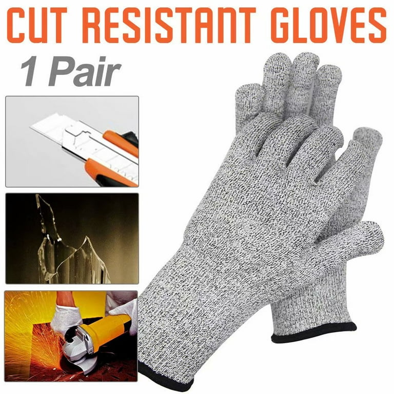 Cut Resistant Gloves,3 Pairs Upgrade Safety Kitchen Cuts Gloves,Level 5  Protection Cutting Gloves,Used for Garden Work, Great for Whittling or Wood  Carving and Sanding 