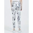thumbnail image 2 of Womens Marilyn Monroe Newspaper Inspired Stretchy Printed Pants Leggings, 2 of 7