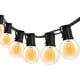 thumbnail image 1 of Cadena de luces para exteriores, 50 pies con 25 bombillas LED G40 inastillables (1 repuesto), cadena de luces impermeables para exteriores, patio, porche, patio, fiesta, patio trasero., 1 of 5