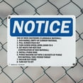 thumbnail image 5 of (2 Pack) End Of Week Shutdown (Flammable Material) OSHA Notice Sign 24 Inch X 18 Inch Plastic Sign, Weather Resistant, UV Protected for Workplace, Business, and Construction Site, Made, 5 of 8