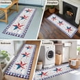 thumbnail image 5 of Independence Day 2'x6' Runner Rugs for Hallway Kitchen Bedside Non Slip Washable, American Flag Star Wooden Buffalo Check Entryway Rug Runners with Rubber Backing, Long Carpet Runner for Laundry Room, 5 of 8
