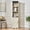 White, variant on LJAN 70.86" Tall Bookshelf Bookcase, 5-Tier Narrow Storage Cabinet with Door, Free-Standing Cube Display Shelf, Combinable Wood Bookcase Organizer for Living Room Bedroom Dining Room