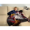 thumbnail image 3 of American Eagle Fleece Blanket for Bed, 75" x 90" Queen Size Eagle Fleece Throw Blanket for Men, Women and Kids - Super Soft Plush Eagle Blanket Throw Print Blanket for Eagle Lovers, 3 of 5