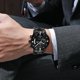 thumbnail image 2 of Reloj de regalo de Navidad reloj de acero inoxidable para hombres reloj de código de tiempo para hombres reloj de simulación de fecha para hombres diseño elegante regalo D, 2 of 5