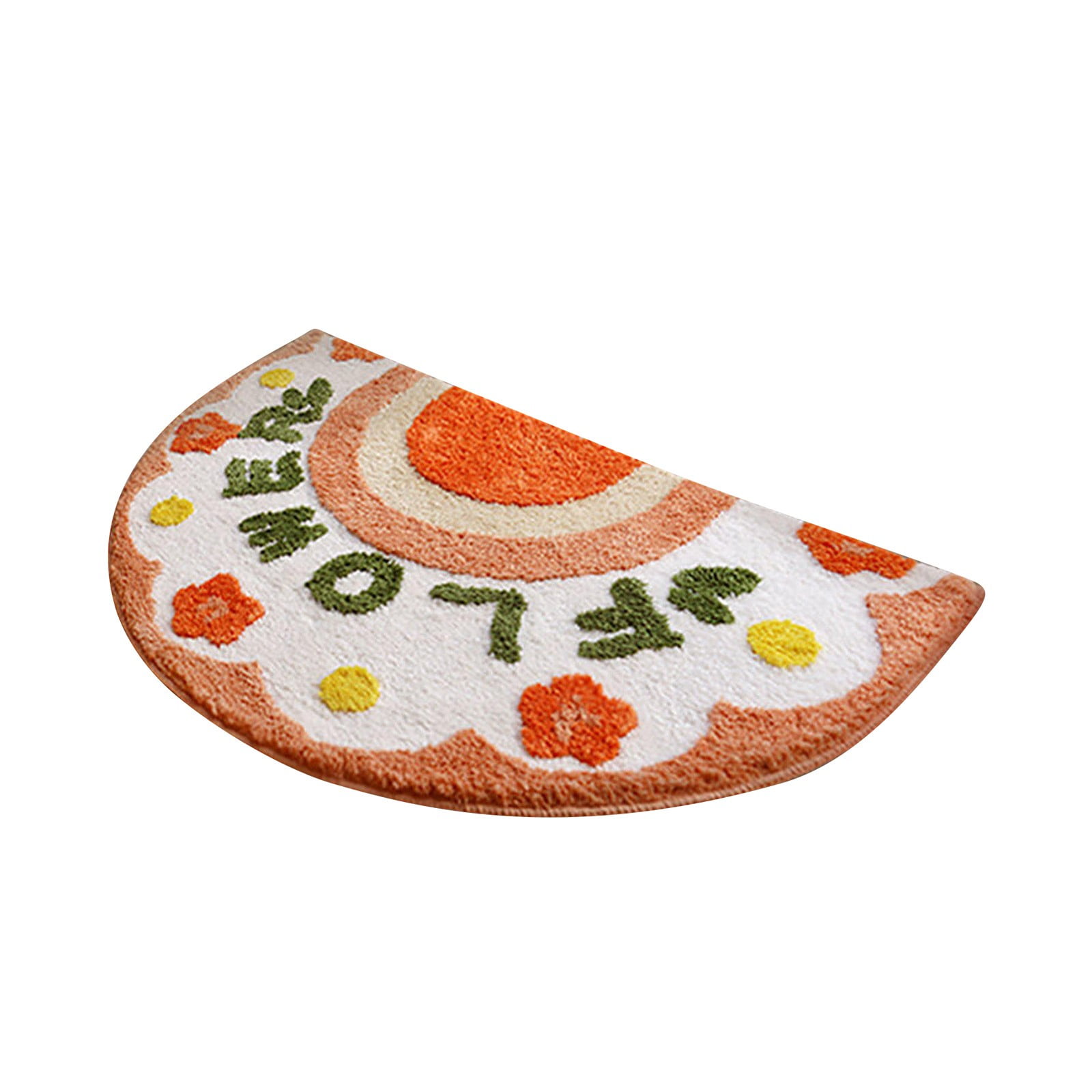 Indoor Door Mat,Floor Mats for Home 50*80Cm Semicircular Bathroom
