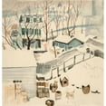 thumbnail image 3 of Hermann Post 20x21 Black Modern Framed Museum Art Print Titled - Backyards (ca.&nbsp;1929), 3 of 5