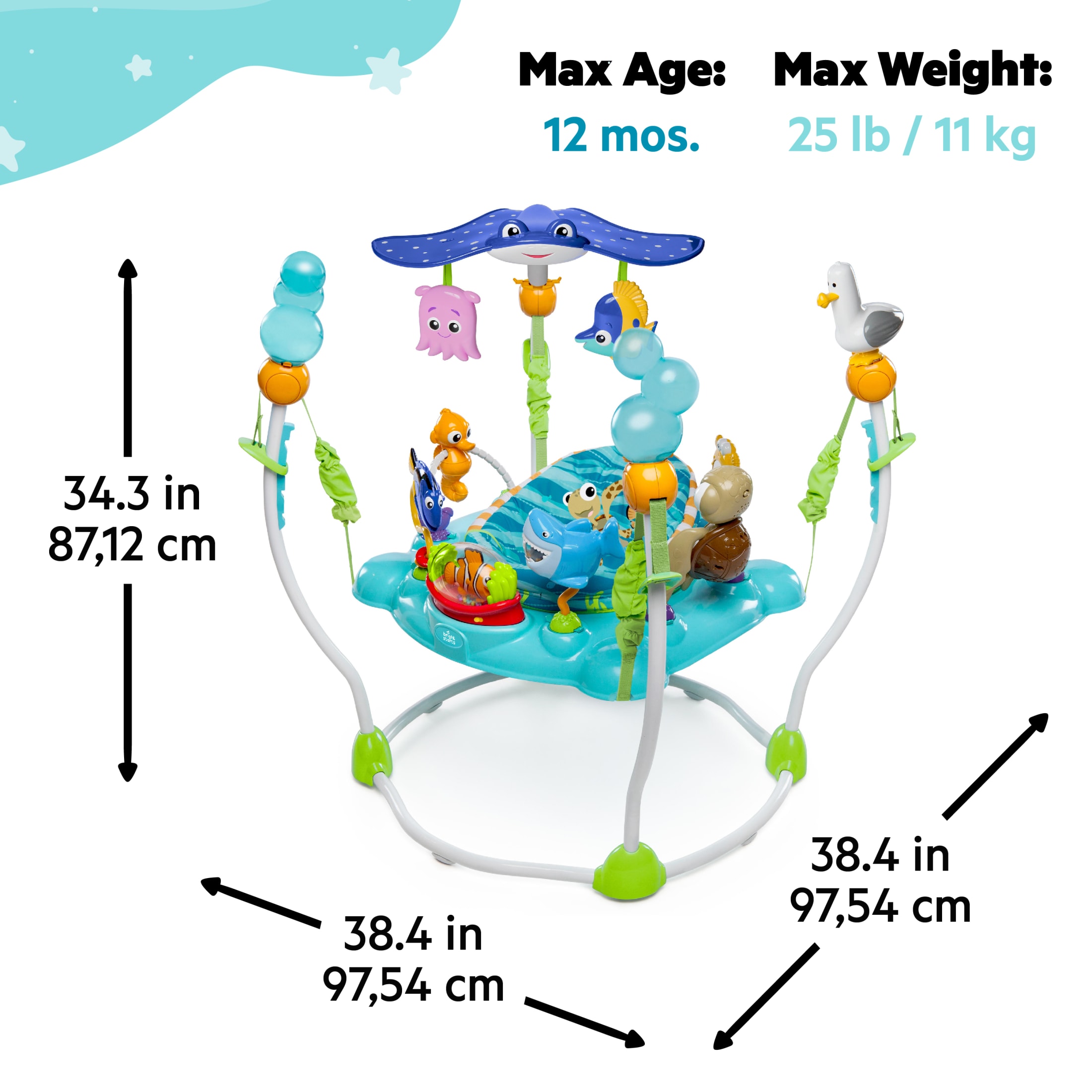 Bright Starts Disney Nemo Activity Center Jumper photo 4