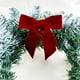 thumbnail image 5 of 6pcs Small Velvet Christmas Bows For Christmas Tree Wreath Gift Wrap Crafts Wedding Party Bows For Snack Bags Baking Candy Bags Home Decoration, 5 of 8