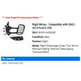 thumbnail image 2 of Right Mirror - Compatible with 2003 - 2014 Ford E-250 2004 2005 2006 2007 2008 2009 2010 2011 2012 2013, 2 of 2