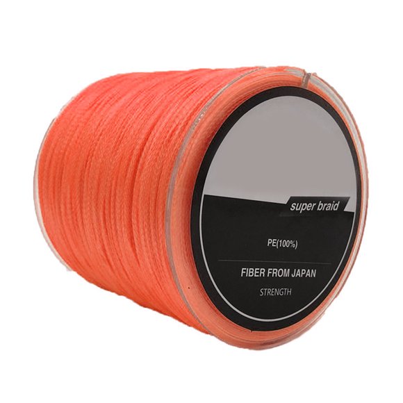 Fil de Pêche Tressé 300 m Ligne de Pêche Pe 300 m Ligne de Pêche Pe Carpe 4 Brins Tressée Ligne Anti-Morsure pour Réservoir Leurre Pêche Orange
