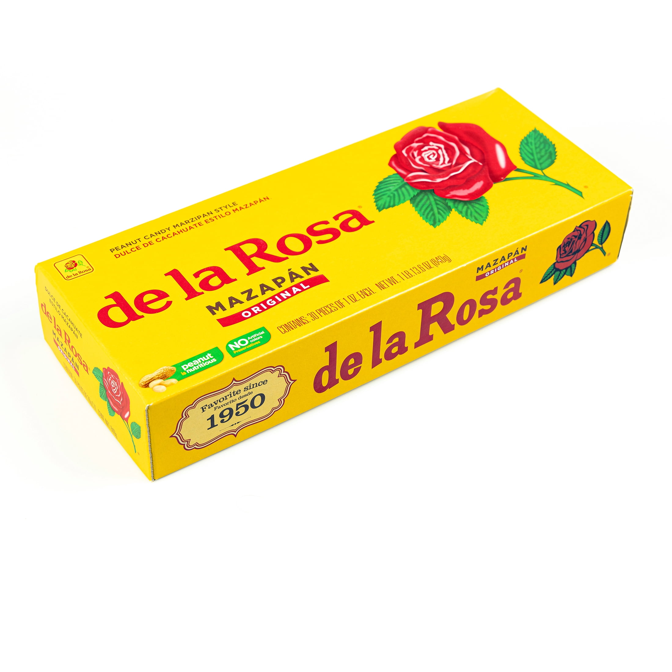 (24 pack) De La Rosa Mazapan Style Mexican Peanut Candy, 20 Count