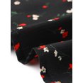 thumbnail image 5 of INSPIRE CHIC Women's Vintage Dress Floral Print Peter Pan Collar Knee Length Casual Dress XL Black Red, 5 of 6