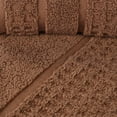 thumbnail image 6 of Superior Zero Twist Cotton Waffle Border 6-Piece Towel Set, Chocolate, 6 of 13