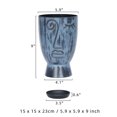 thumbnail image 2 of Tomfeel Hierro Macetas Estilo nórdico Rostro humano Pintura abstracta Artesanías étnicas B Abanopi Escultura de metal, 2 of 6