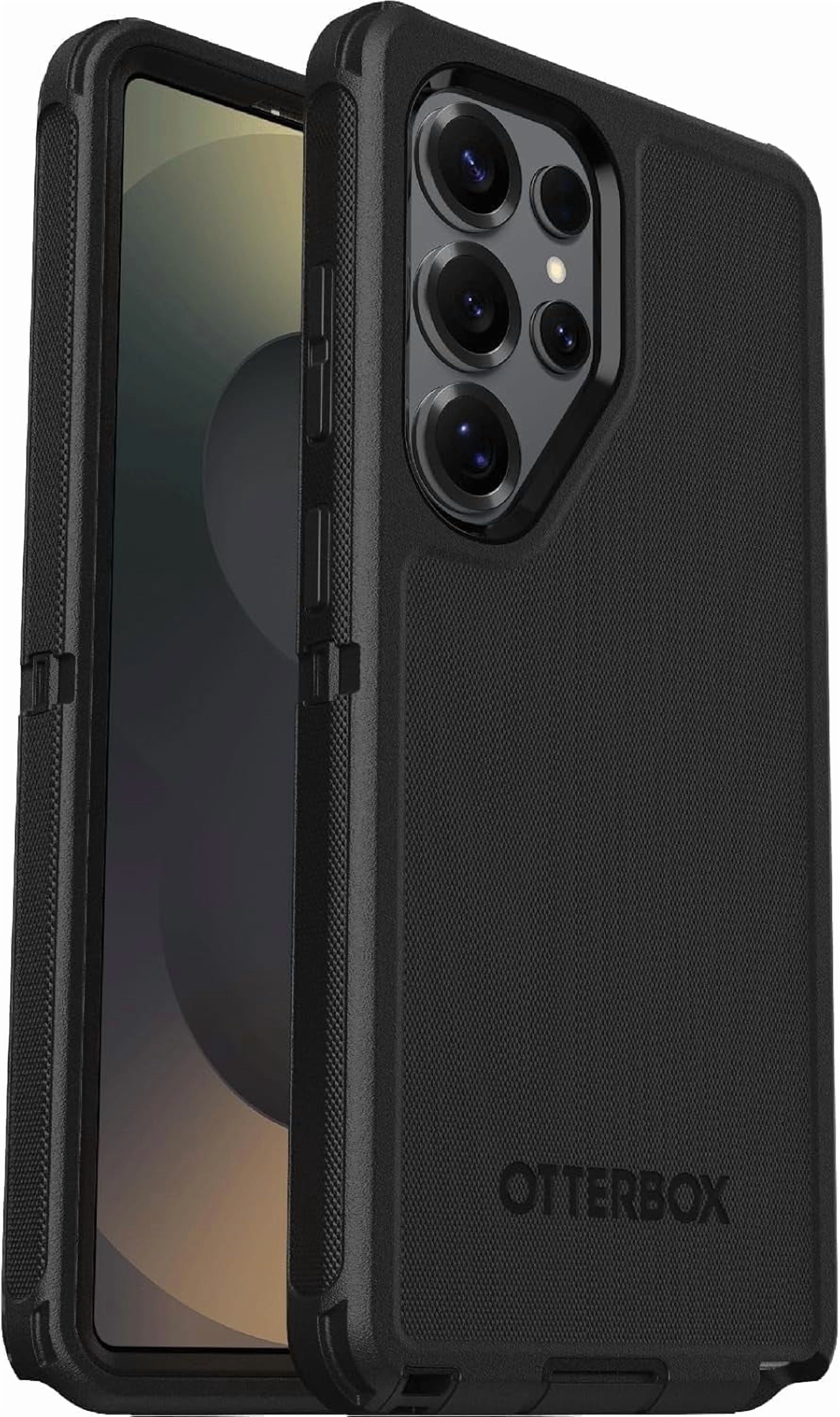 OtterBox Samsung Galaxy S25 Ultra (Only) - Defender Series Pro Case - Black - Holster Clip Included - Rugged & Durable - with Port Protection - Wireless charging compatible - Non-Retail Packaging
