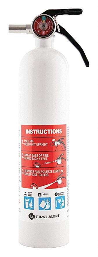 First Alert Fire Extinguisher | Marine Fire Extinguisher, White, 8.8', FE1A10GR
