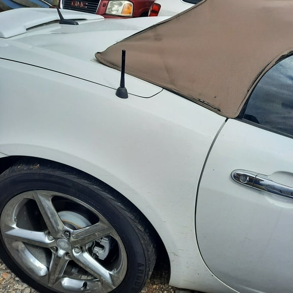 4" inch Short Black Aluminum Antenna Mast Rod AM/FM for SATURN SKY 2007-2010 New