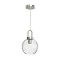 thumbnail image 5 of (2 pack) Better Homes & Gardens 59” Nickel Pendant Ceiling Light, Metal Base Glass Shade, LED Bulb Included, 5 of 11