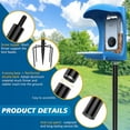 thumbnail image 3 of Jetlifee Adjustable 607 Smart Bird Feeder Pole Mount Kit For Outdoor,Black, 3 of 5