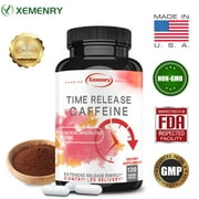 Xemenry Time Release Caffeine 100mg - Enhance Energy and Stamina,Keep Mental Alertness(30/60/120pcs)