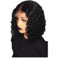 thumbnail image 2 of Human Hair Wig European And American Short Curly Hair African Small Curly Head Fiber Head Cover Headband Wigs, 2 of 7