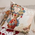 thumbnail image 2 of Vintage Angel in a Balloon  | Valentine Gift Ideas | Valentine Day Gift | Valentines Gift for Her | Throw Pillow | Decorative Valentines, 2 of 4