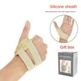 thumbnail image 5 of Sports Safety Adjustable S/M/L Grey Nude Stabilizer Straps Wrist Thumb Wrist Hand Support Wrap Protector Thumb Support Brace Wrist Hand Brace NUDE S RIGHT HAND, 5 of 8