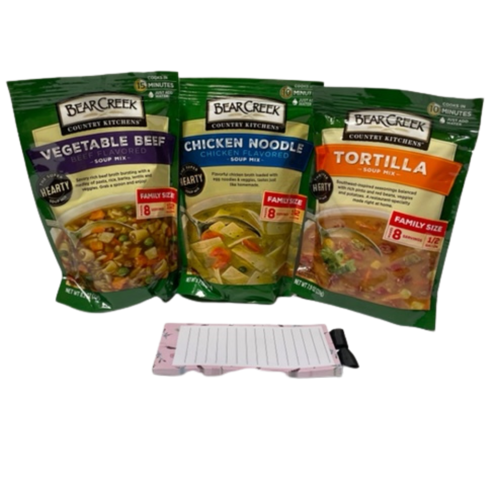 Bear Creek Variety 3 pack, 1 Vegetable Beef, 1Tortilla, 1 Chicken