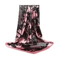 thumbnail image 2 of Milageto Square Scarf for Women Bandana Elegant Headband for Beach Anniversary Office pink, 2 of 8