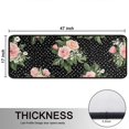 thumbnail image 5 of Kitchen Rugs Sets Of 2,Pioneer Flower Floral Print Pattern Anti Fatigue Kitchen Mat Rugs Non Slip Washable,Decorative Kitchen Floor Mats for Kitchen,Sink,Laundry,17"x47"+17"x47", 5 of 5