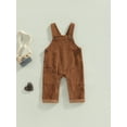 thumbnail image 2 of Bagilaanoe Toddler Baby Girl Boy Corduroy Jumpsuit Sleeveless Suspender Romper Overalls 1T 2T 3T 4T 5T Kids Long Pants Casual Outfits, 2 of 8