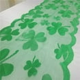 thumbnail image 3 of Openpig St Patricks Day Table Runner Decoration, Table Runners with Green Irish Shamrock for St Patricks Day Holiday Decorations, 3 of 3