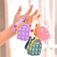 thumbnail image 4 of Juguete lindo de la cartera del monedero de la moneda del estallido para el regalo de las muchachas, burbujas pequeñas del bolso de los juguetes de las bolsas del silicón con el llavero, 4 of 5