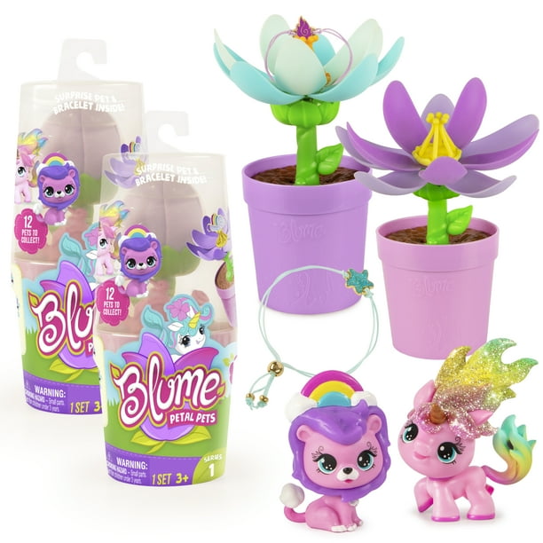 Blume Petal Pets 2-Pack — Unbox Surprise Collectible Pets & Charm