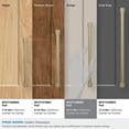 thumbnail image 3 of Amerock Faraday 10-1/16 inch (256mm) Center-to-Center Golden Champagne Cabinet Pull, 3 of 6