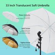 Photography Lighting kit with Backdrops, 8.5ftx10ft Backdrop Stand, 5 tripod stands and Bulb, Umbrella Softbox Continuous Lighting, Photo Studio Equipment for Portrait Product Photo Shoot