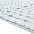thumbnail image 6 of Luxe Weavers Moroccan Tribal 4x5 Silver Area Rug, Bohemian Diamond Machine-Made Carpet, 6 of 6