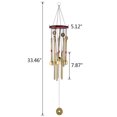 thumbnail image 3 of Amazing Wind Chimes 10 Tube 5 Bells Metal Church Bell Outdoor Garden Decor, 3 of 5