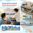 thumbnail image 2 of Ocean Themed Classroom Border 3.15 Inch Wide Ocean Classroom Decor, Classroom Wall Decor for Kids Bathroom Wall Decor, Ocean Party Decorations for Back to School Gifts, 2 of 6