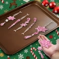 thumbnail image 4 of Inadays 32pcs Crystal Christmas Ornaments Set - Pink Acrylic Snowflake & Icicle Drop Hanging Decor for Tree, Winter Wonderland Party, 4 of 7