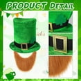 thumbnail image 2 of Men‘s Leprechaun Costume with Leprechaun Hat Beard Bow Suspender, Shamrock Glasses,St Patrick's Day Costume for Irish Party, 2 of 7