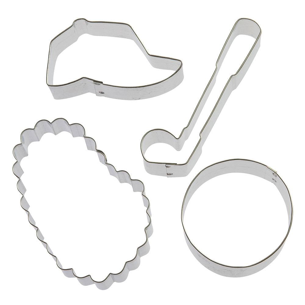 Golf Cookie Cutter Set 4 Pieces Foose Cookie Cutters US Tin