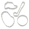 Golf Cookie Cutter Set - 4 Pieces - Foose Cookie Cutters - US Tin Plated Steel HS0419