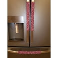 thumbnail image 2 of Crazy for Daisies Refrigerator Oven Dishwasher Handle Covers by Penny's Needful Things (15 Inch) (Set of 2) (Red), 2 of 3