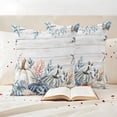 thumbnail image 3 of Pumpkin Coastal Outdoor Waterproof Pillow Covers, Blue Thanksgiving Starfish Shell Fall Decorative Square Throw Pillowcase Sofa Cushion Sham for Patio/Couch/Chair, 16"x16" 2 Pack, 3 of 8